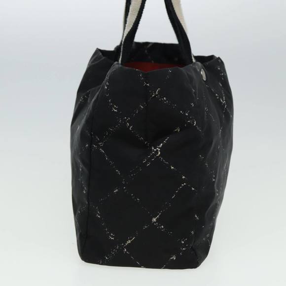 CHANEL Travel line Tote Bag Nylon Black CC Auth 81866 - Picture 4 of 16